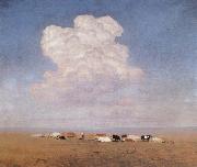 Arkhip Ivanovich Kuindzhi Noon-the drove on the campo oil painting